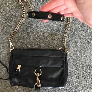 Rebecca Minkoff Black Mini Mac Crossbody